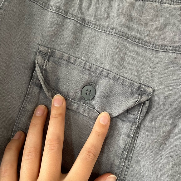 Lavender Midi Cargo Style Skirt - Picture 4 of 6